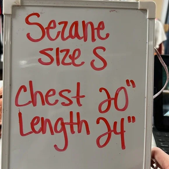 Sezane Navy and Cream Striped Long-Sleeve Button-Side Top - Picture 10 of 16